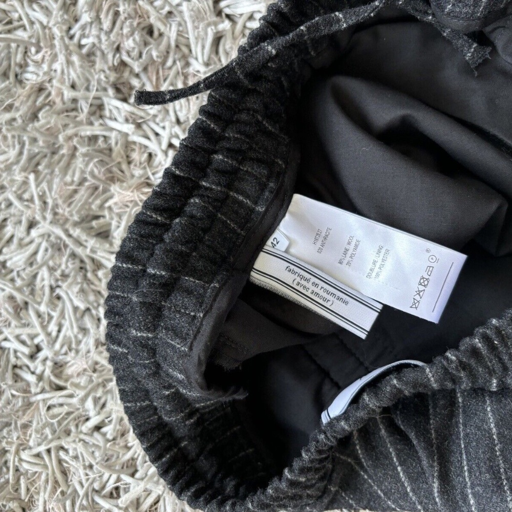 Ami Alexandre Mattiussi Pants Trousers Wool - Polyamide Striped - Picture 6 of 8